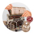 Dioráma fa 3D puzzle LED világítós- Könyvesbolt BUKI