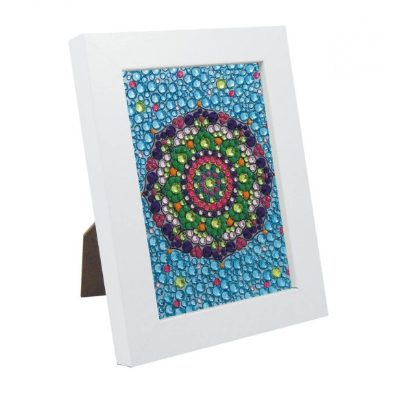Strasszkép készítő fa képkerettel Mandala BUKI