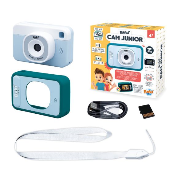 Junior kamera és fényképezőgép 16 GB-os SD kártyával BUKI