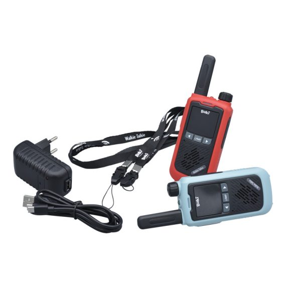 Újratölthető walkie-talkie 5 km-es hatótávolsággal BUKI