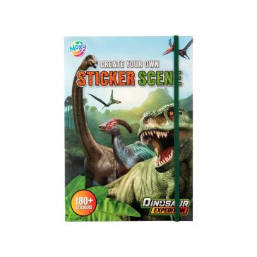   Moxy dinoszauruszos matricázó füzet 180+ matricával Grafix