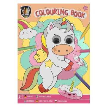 Színező füzet mozgó szemekkel, Lányos 2 Grafix