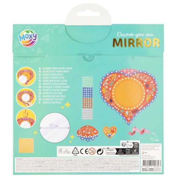 Moxy tükör dekoráló készlet, zöld Grafix