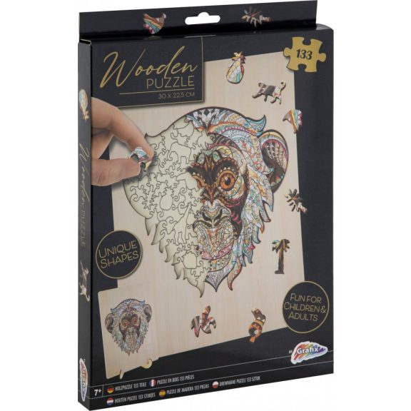 Fa puzzle Majom, 133 db-os Grafix