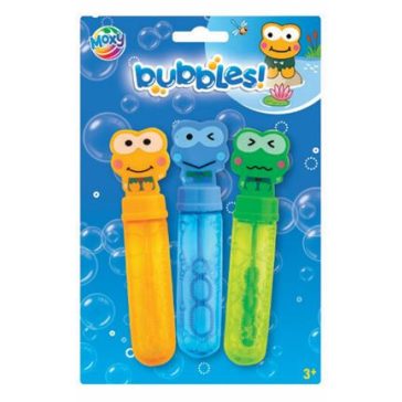 Moxy 3 db-os buborékfújó szett, békák Grafix
