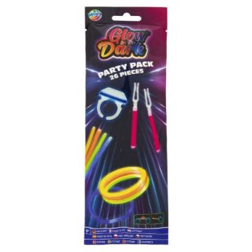   Moxy világító party pálcikák készlet, gyűrűvel Grafix