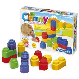   Clemmy Soft- 12db-os építőkészlet- puha elemekből Clementoni