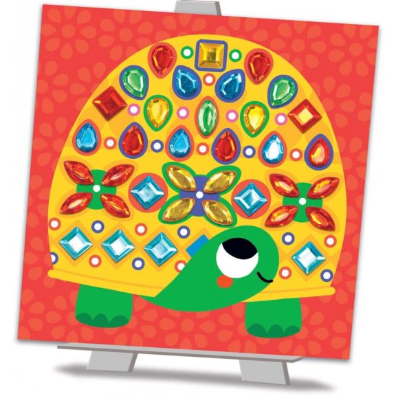 Csillogó kövek mozaikkép készítő-Mesés állatok CreaLign