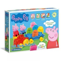 Peppa malacos vonat építőkockákkal Clementoni