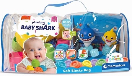 Clemmy építőjáték -Baby Shark/Polip - karakterekkel Clementoni