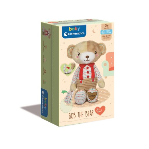 Bébi maci plüss dobozban Clementoni