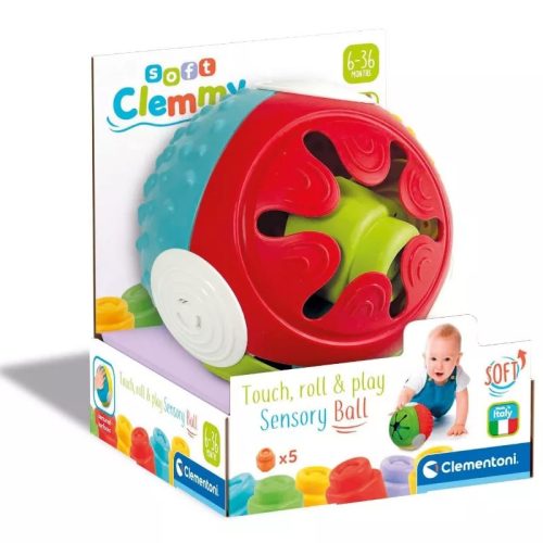 Clemmy -Tapints és játssz -érzékelést fejlesztő szenzoros labda Clementoni