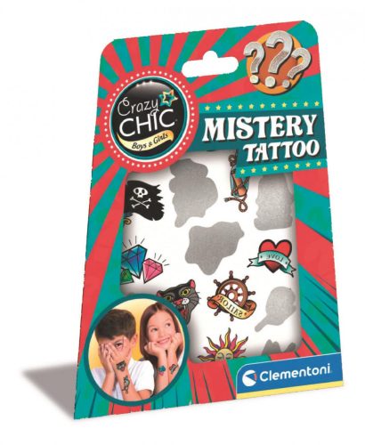 Crazy Chic -Mystery Tattoo tetováló készlet Clementoni