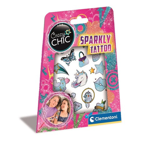 Crazy Chic: Sparkly Csillogó Tetoválás Szett - Clementoni