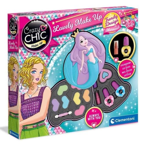 Crazy Chic Make Up smink készlet sellős tárolóban Clementoni