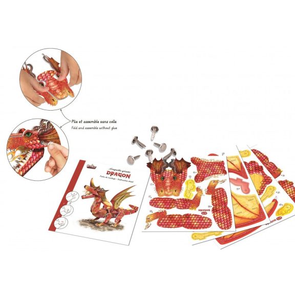 Óriás sárkány figura készítő kreatív készlet CreaLign