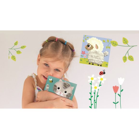Puha képek fűzős kreatív játék, Háziállatok CreaLign
