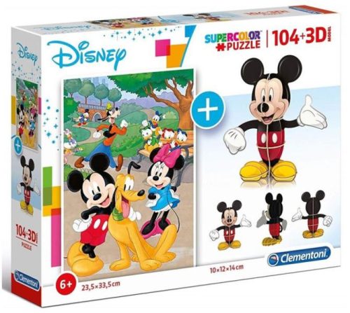 Disney 104 db-os puzzle + 3D modell - Mickey Mouse