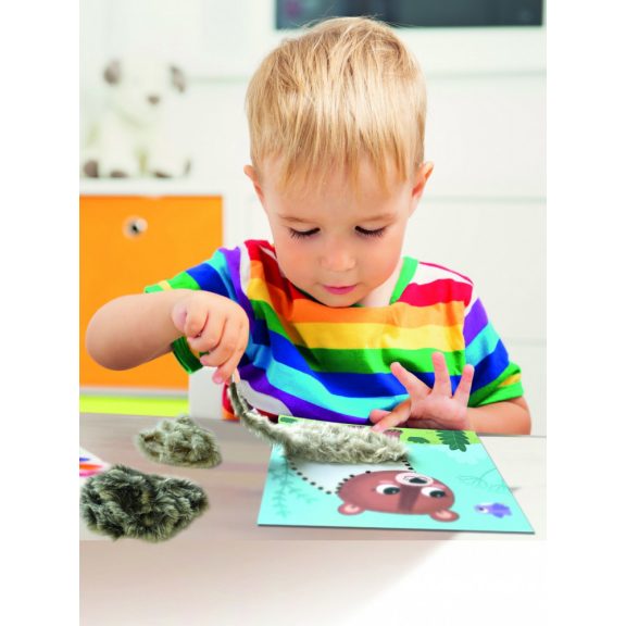 Puha képek fűzős kreatív játék, Erdei állatok CreaLign