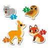 Bébi sziluett puzzle - Erdei állatok- 4db puzzle, Clementoni