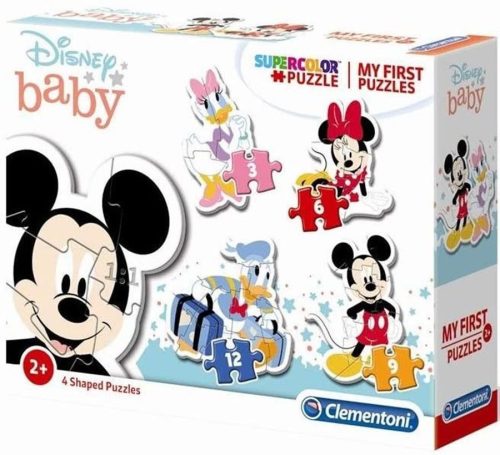 Első kirakóm- Disney -Mickey egér és barátai- 4 db puzzle  Clementoni