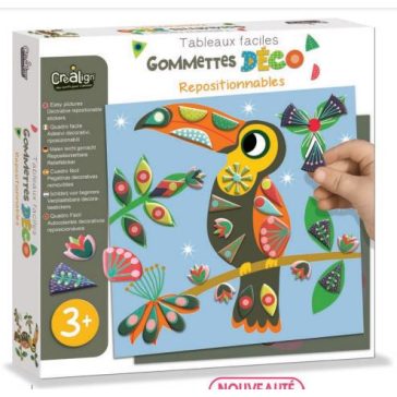 Újrahasználható matricázós képek, Madarak CreaLign