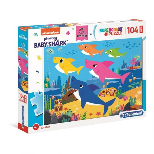Clementoni 104 db-os Maxi puzzle Baby Shark 