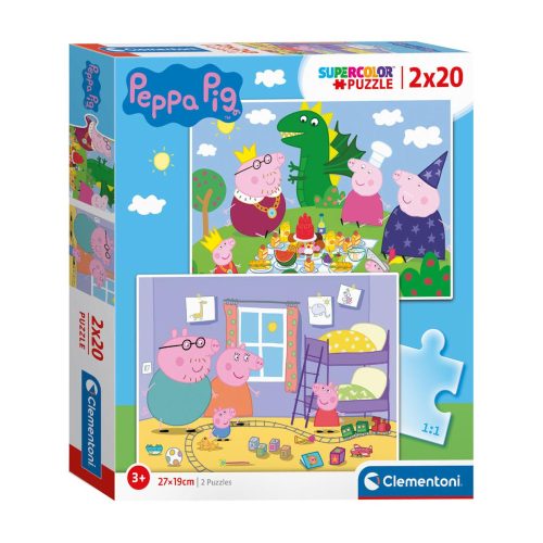 Clementoni 2x20 db-os puzzle- Peppa Malac 