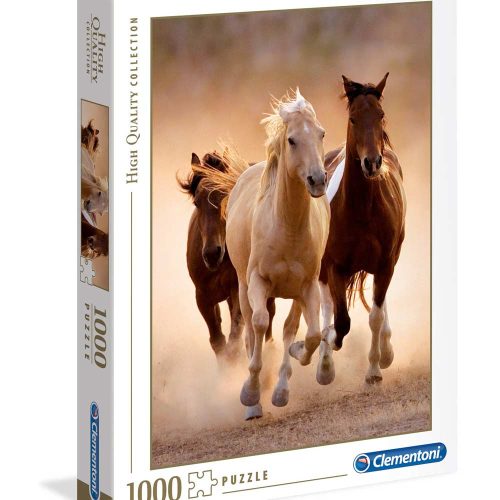 1000 db-os puzzle-Vágtázó lovak Clementoni