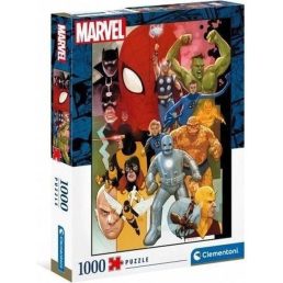 1000db-os puzzle-Marvel hősök a 80-as évekből Clementoni