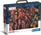 1000db-os puzzle bőröndben- Marvel bosszúállók Clementoni