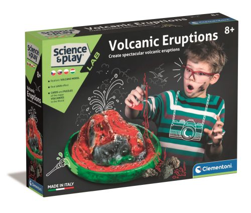 Vulkán kitörés, láva készítés -tudományos játék-Clementoni