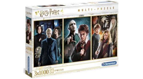 3X 1000 db-os puzzle Harry Potter karakterekkel Clementoni