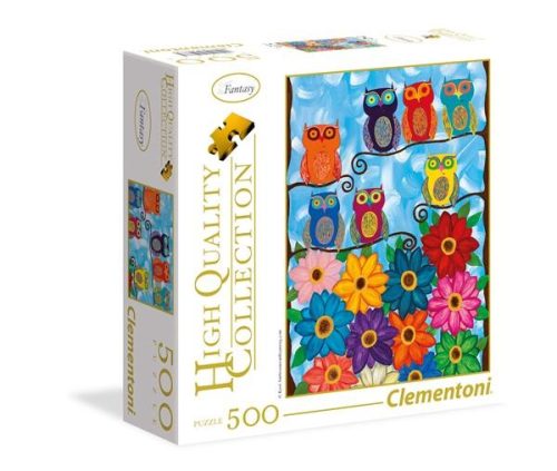 madarak és virágok -500db-os puzzle