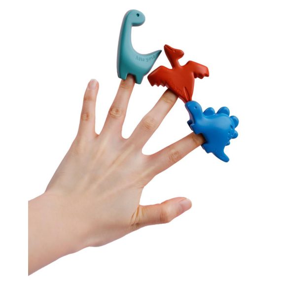 Ujjra húzható marokkréta készlet 6 db-os, Dinoszauruszok Haku Yoka