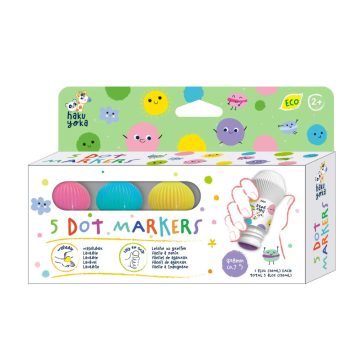   Maroknyomda pontozó festéshez 5 pasztell színnel Haku Yoka