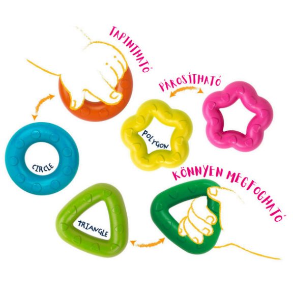 Marokkréta készlet 6 db-os, Színes formák Haku Yoka