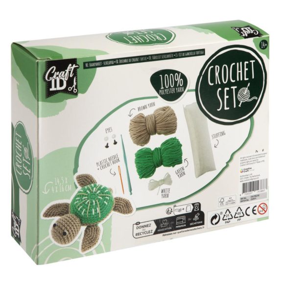 CraftID figura horgoló készlet, Teknős CraftArt