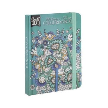   CraftID Színezőfüzet gumiszalaggal 50 lapos, zöld CraftArt
