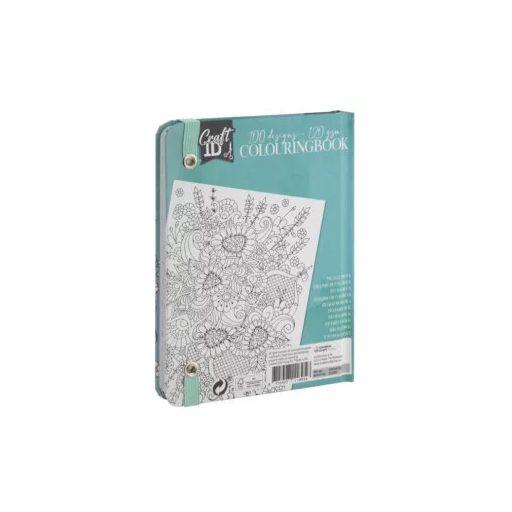 CraftID Színezőfüzet gumiszalaggal 50 lapos, zöld CraftArt