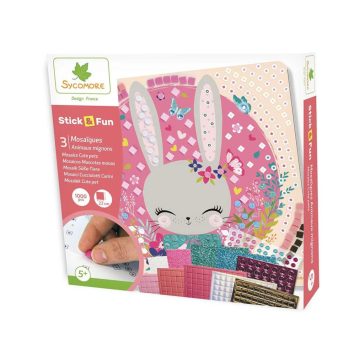   Sycomore, stick'n fun, mozaikkép-készítő, cuki állatok