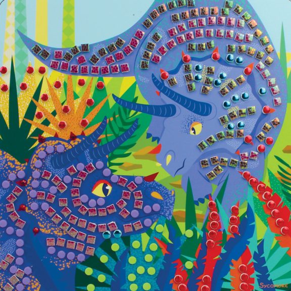 Sycomore, stick'n fun-mozaikképkészítő - dinoszauruszok