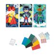   Sycomore, stick'n fun, mozaikkép-készítő, szuperhős