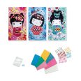 Sycomore, stick'n fun, mozaikkép-készítő, kokeshi