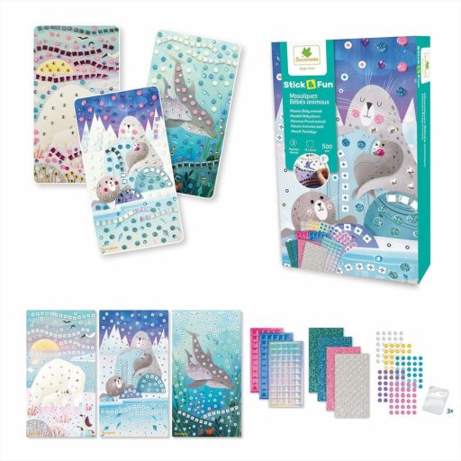 Sycomore Stick'n Fun mozaikkép készítés - mama és bébi tengeri állatok