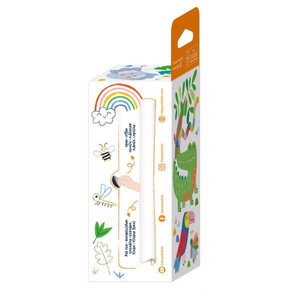 Kihúzható mini színező 4 db marokkrétával, Szafari Haku Yoka