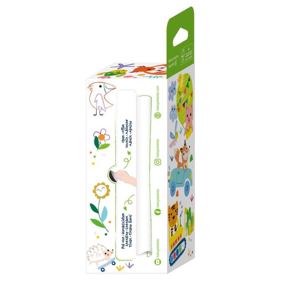 Kihúzható mini színező 4 db marokkrétával, Járművek Haku Yoka