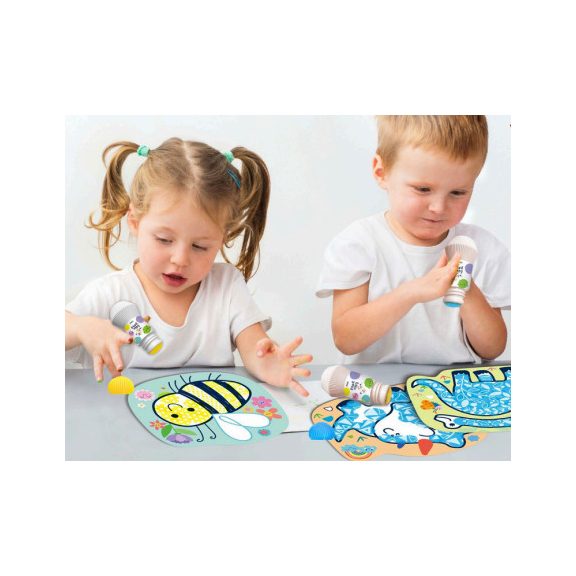 Varázslatos képek kreatív készlet maroknyomdával, A kertben Haku Yoka