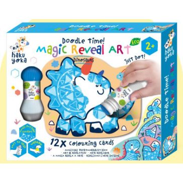   Varázslatos képek kreatív készlet maroknyomdával, Dinoszauruszok Haku Yoka