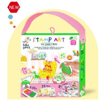   Első nyomda készletem 15 db figurás kimosható nyomdával, Háziállatok Haku Yoka